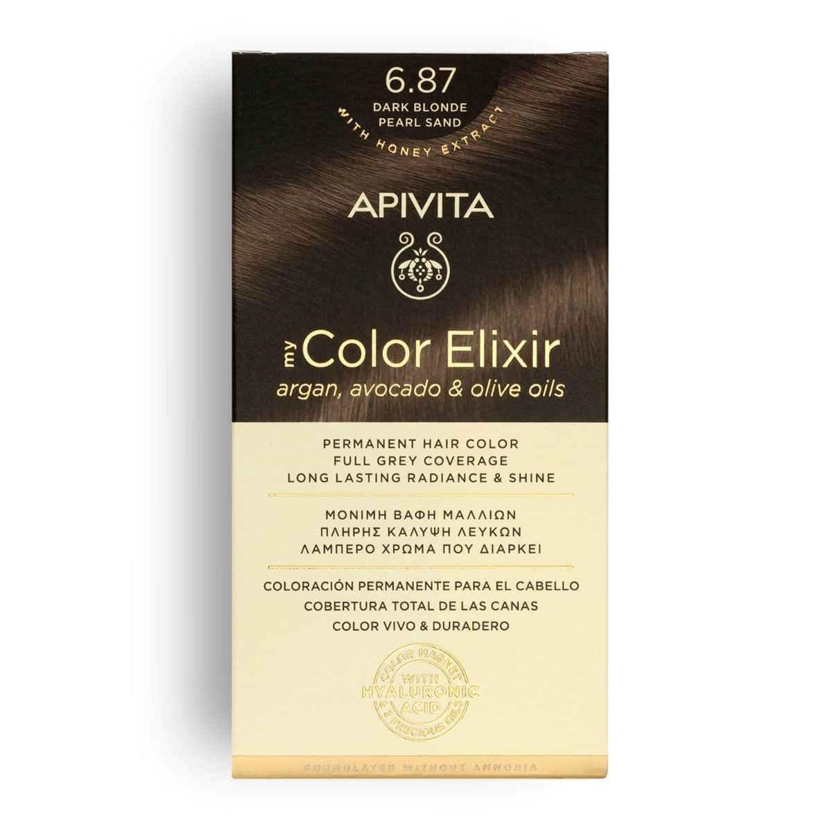 Apivita My Color Elixir 6.87 Rubio Oscuro Arena Perlado