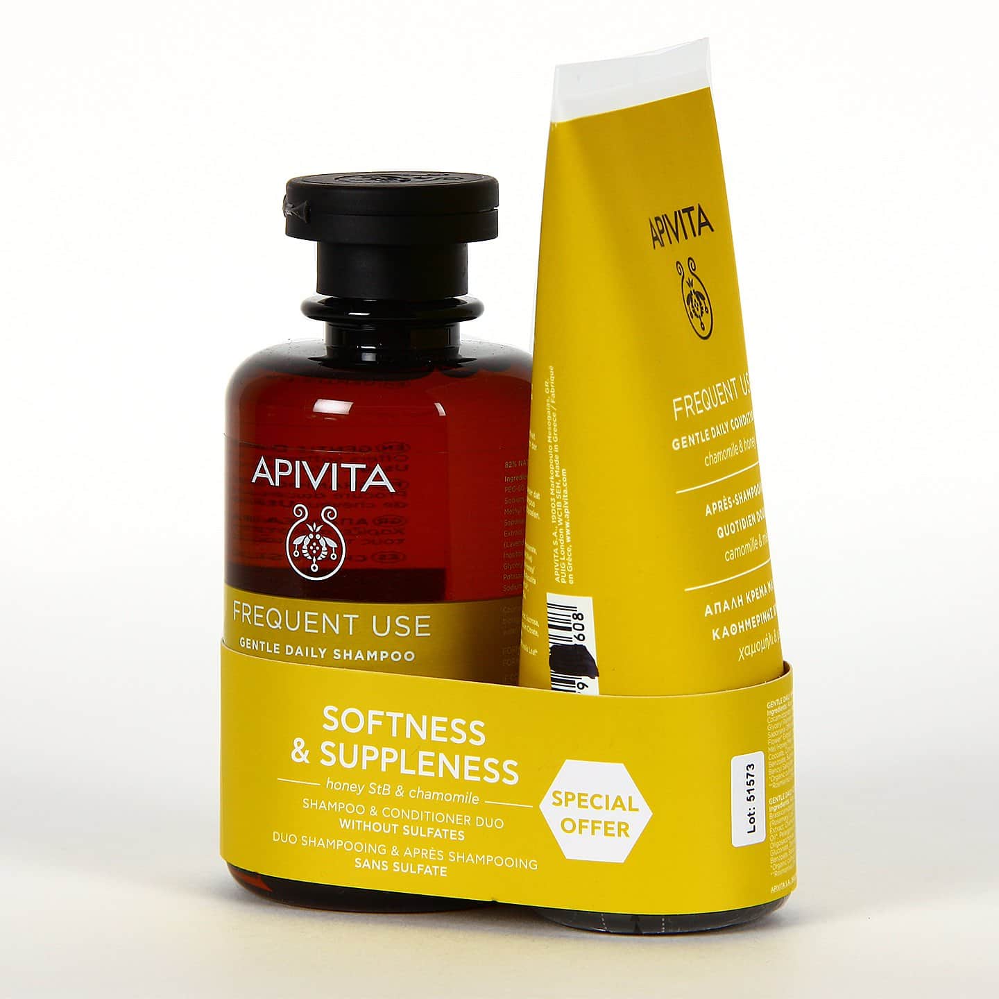 Apivita Pack Frequent Use Champú 250ml + Acondicionador 150ml